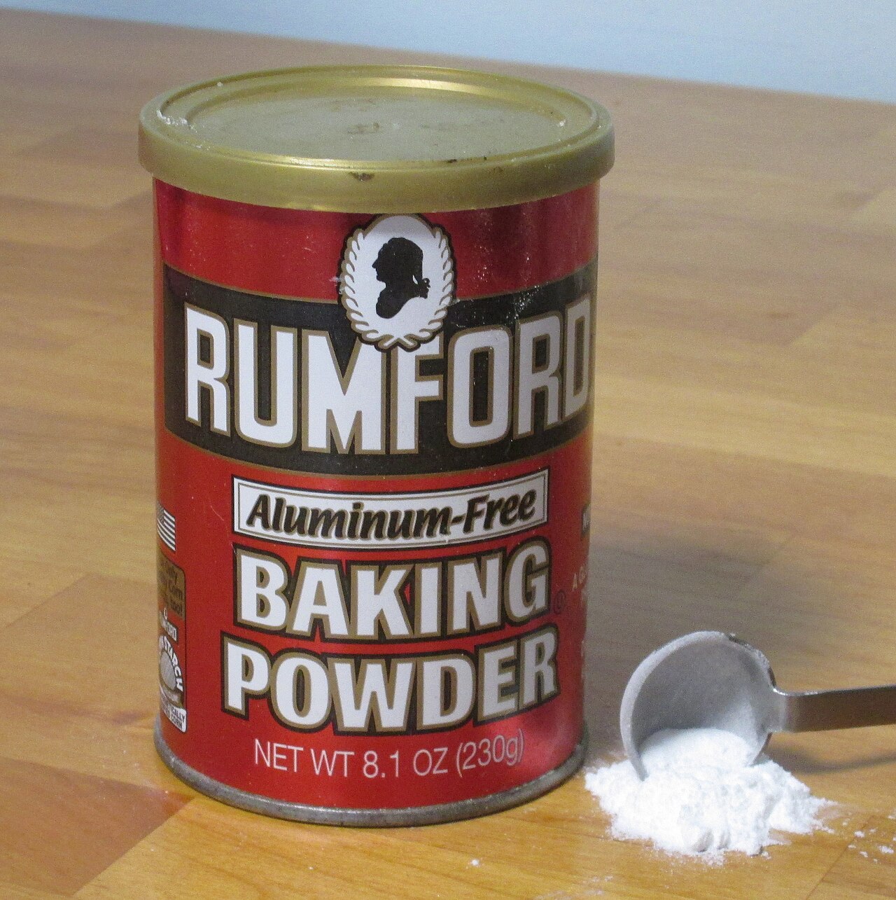 A spoonful of white raising agent
