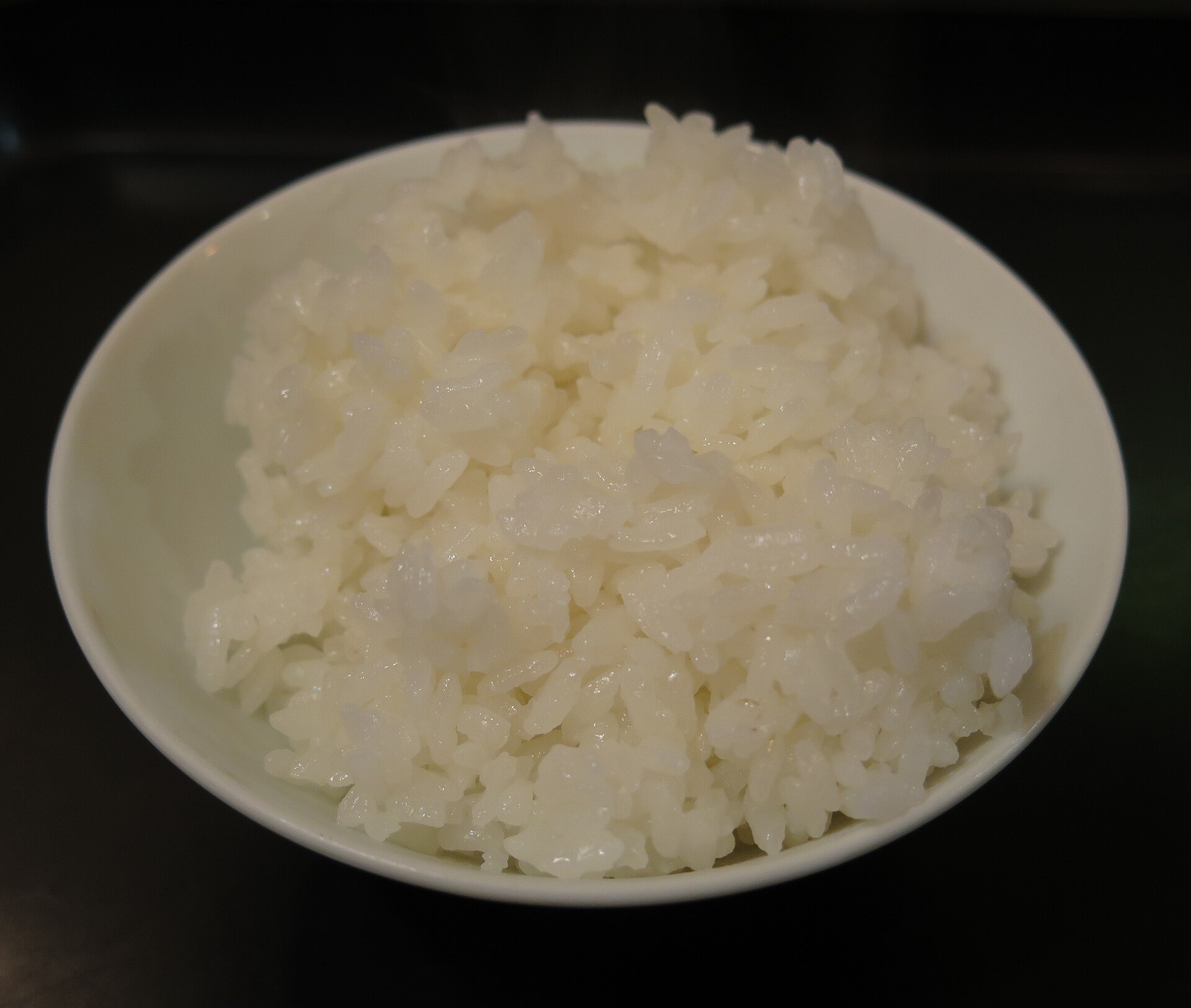 A bowl of cooked white rice