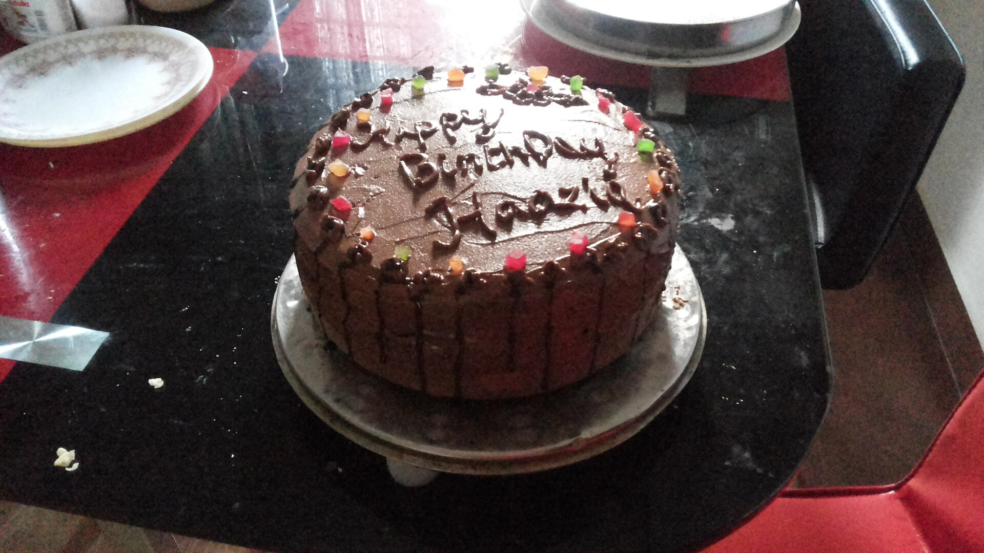 A homemade cake, the kind you can bake without eggs